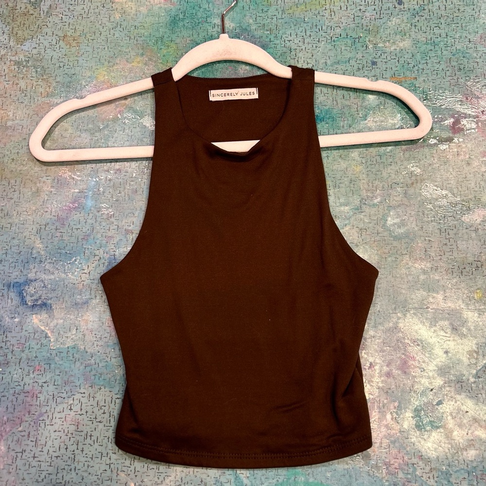 Chocolate Cropped Tank